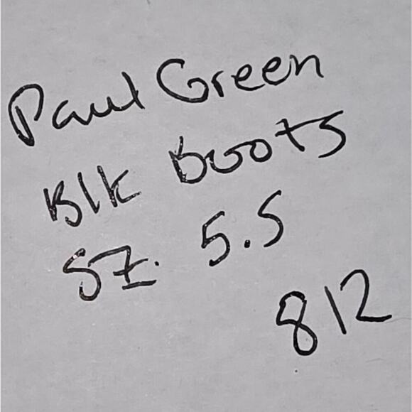 Paul Green Boots US SIZE 8 Malibu Bootie Black Nubuck Double Zip Block Heel New - Picture 11 of 13